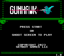 Gunhawk Title Screen